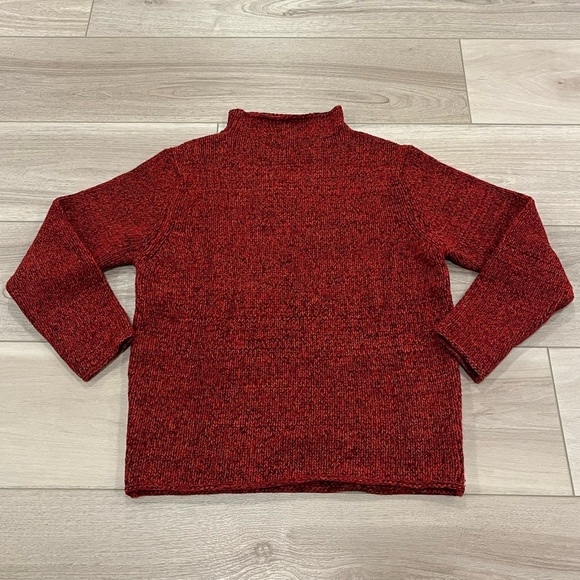 Burberry London Men's Size Medium 100% Wool Fisherman Sweater Chunky Knit Italy - Picture 1 of 9